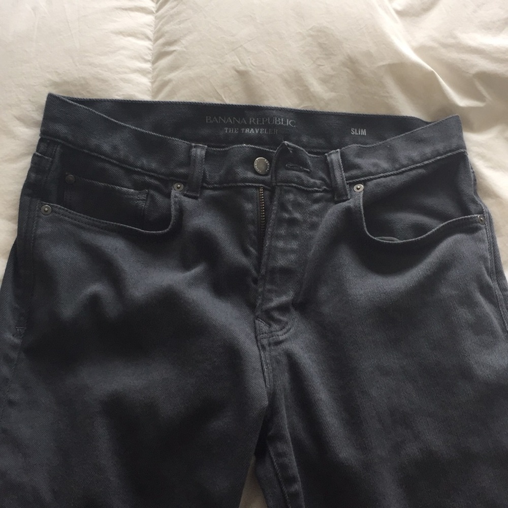 Banana Republic Skinny Heathered Traveler pant